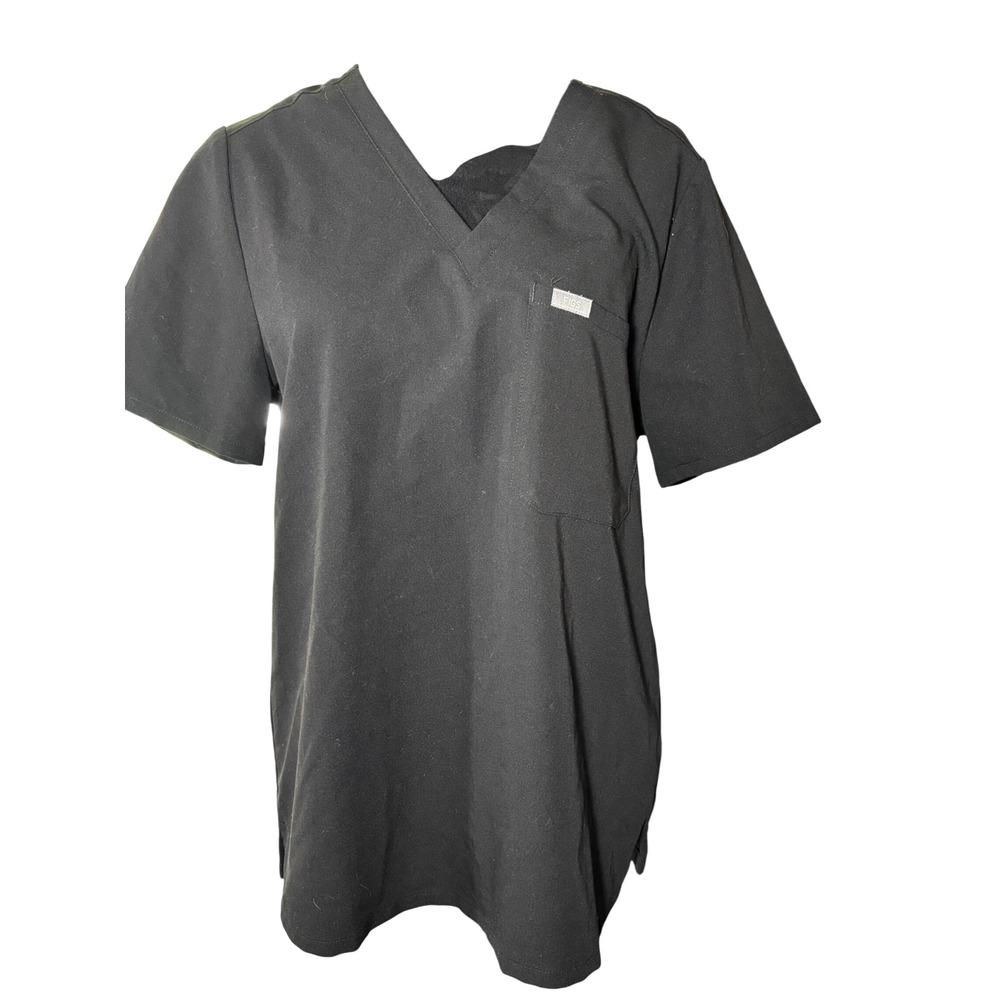 FIGS Technical Collection Black Scrub Top Healthcare Professional Women's L